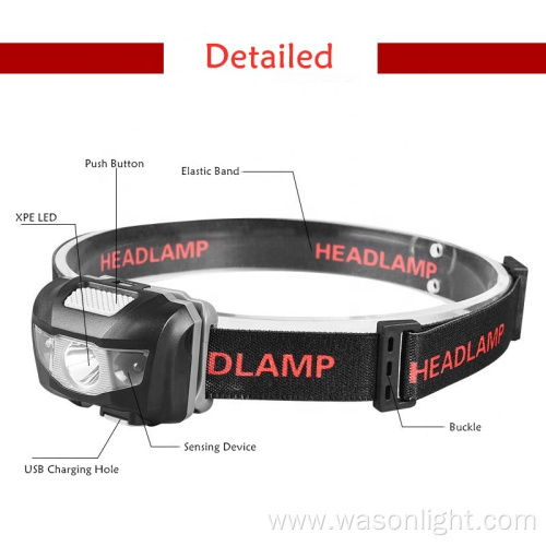 Dual quality strong light XPE 3W waterproof head wearing light lightweight adjustable angle hiking camping cycling led headlamp